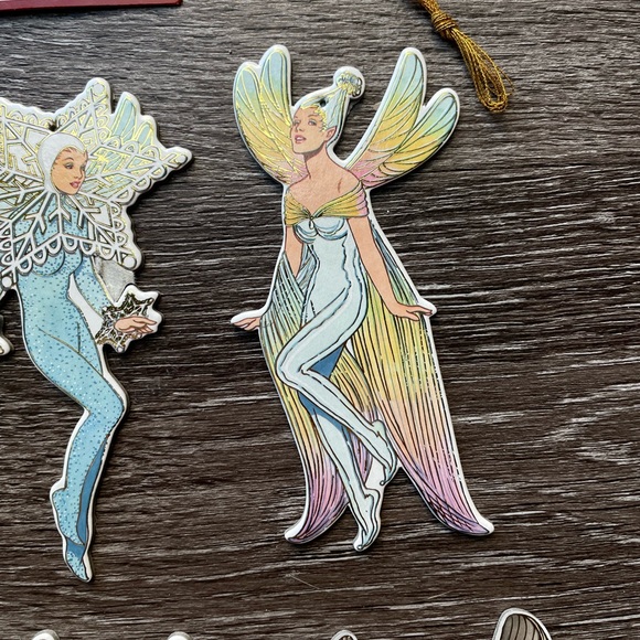 1996 Fairy Pixie Christmas Ornaments Tom Tierney Rare NOS B. Shackman Co (6 pcs) - Picture 6 of 12